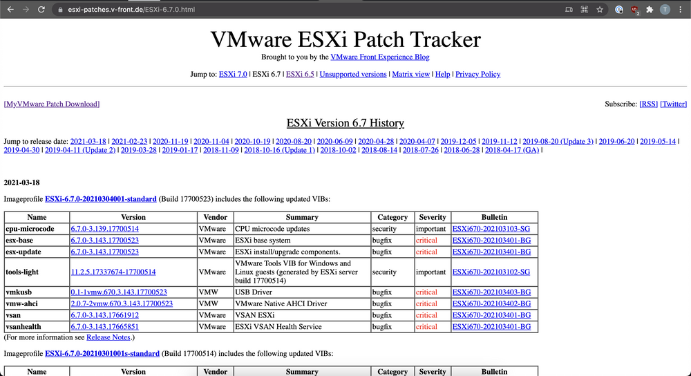 How to patch ESXi