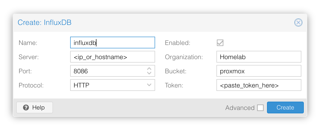 Monitoring Proxmox with InfluxDB and Grafana