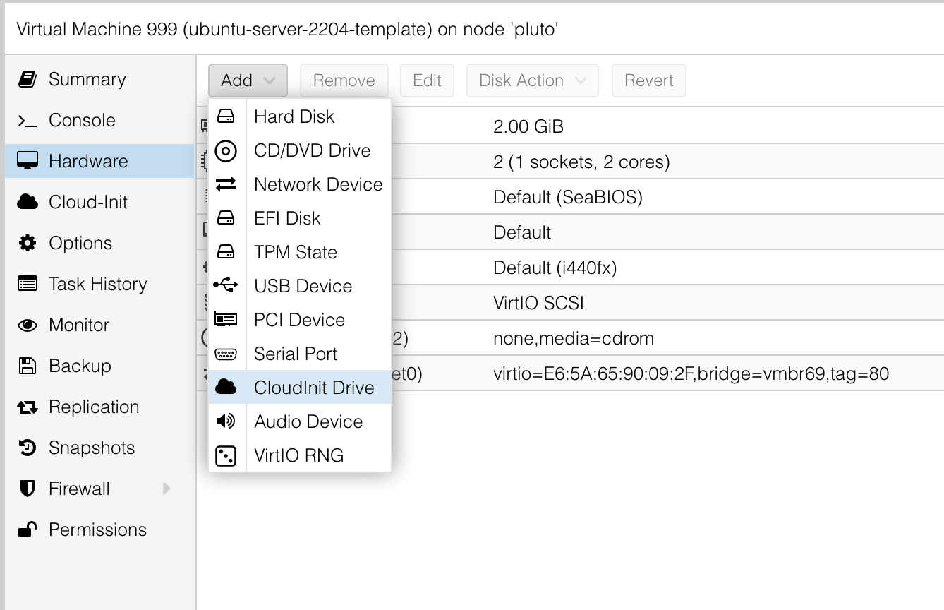 Creating a VM Template in Proxmox