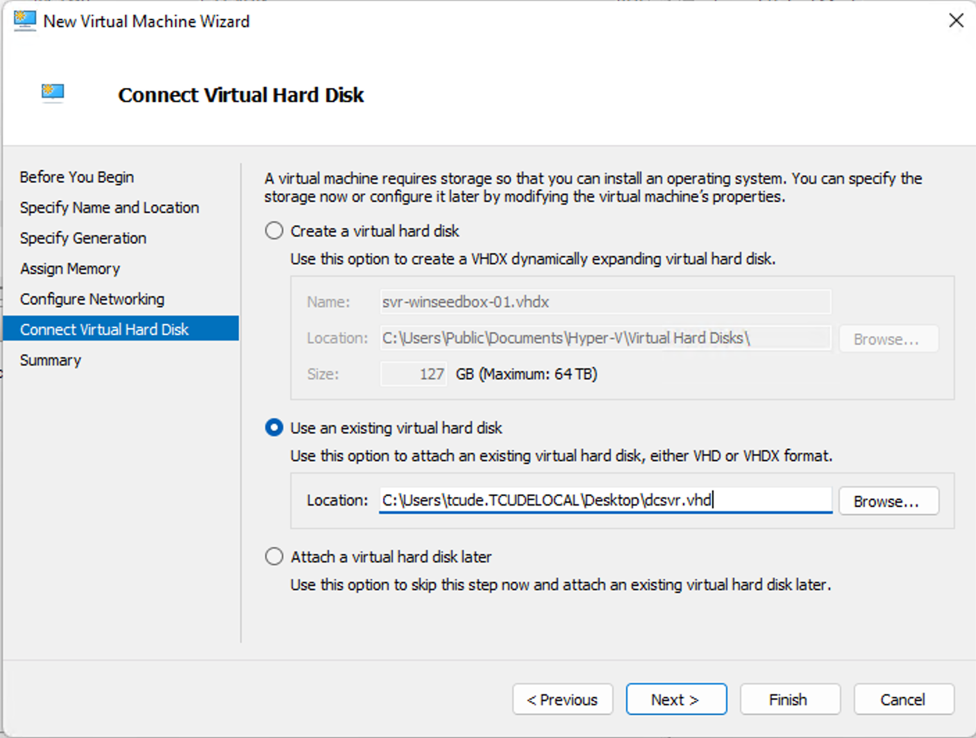 Converting a Proxmox VM for use in Hyper-V