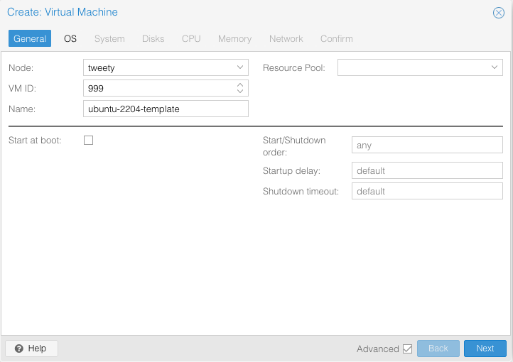 Creating a VM Template in Proxmox