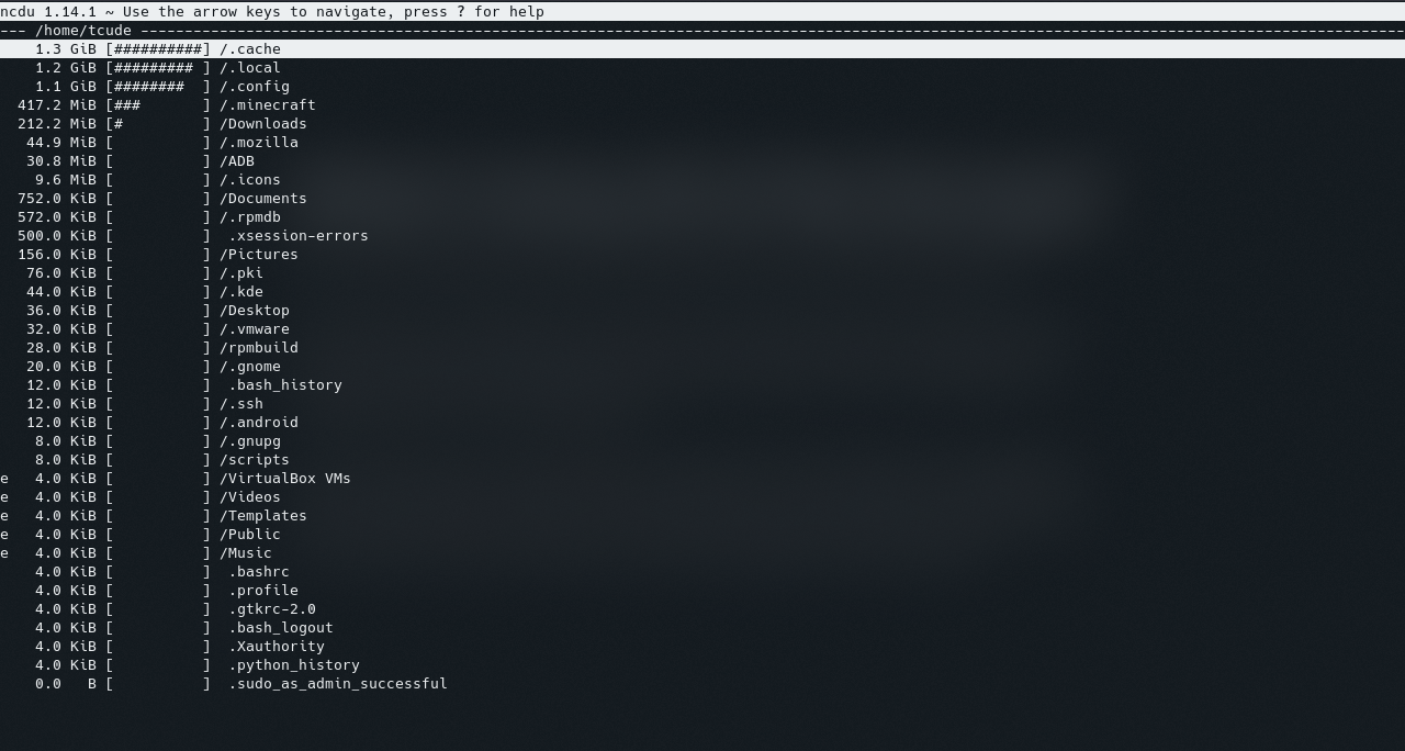 Visualizing Storage Usage on Linux with NCDU