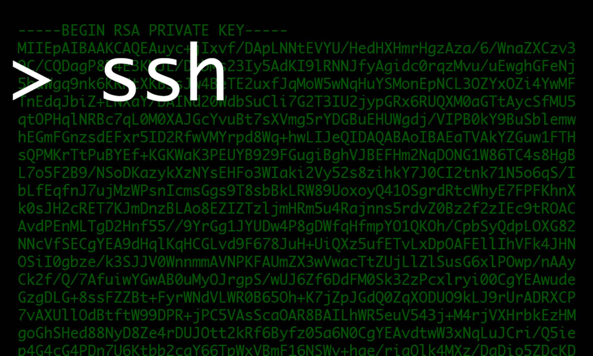 Generating and using new SSH keys