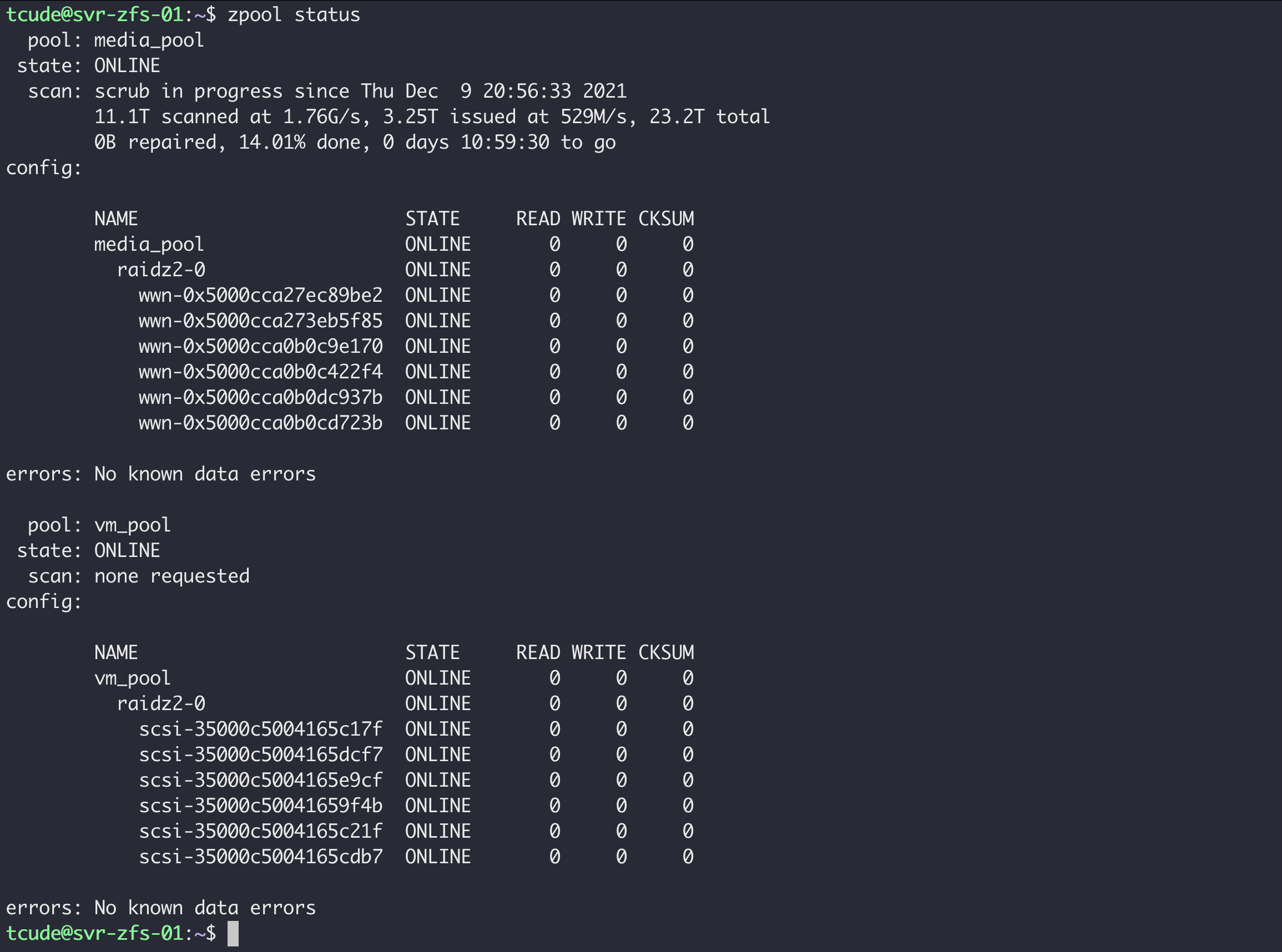 Storage Overhaul (Now with ZFS!)